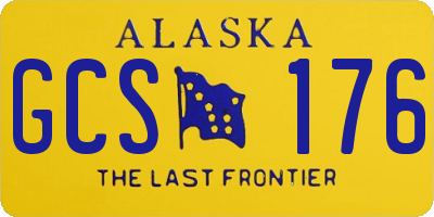 AK license plate GCS176