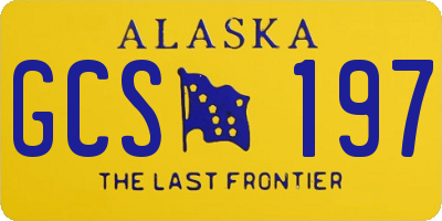 AK license plate GCS197