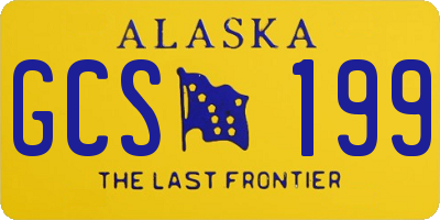 AK license plate GCS199