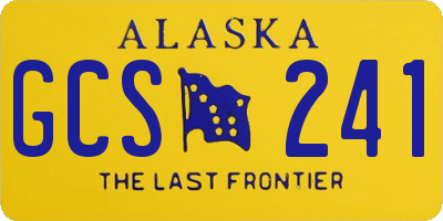 AK license plate GCS241