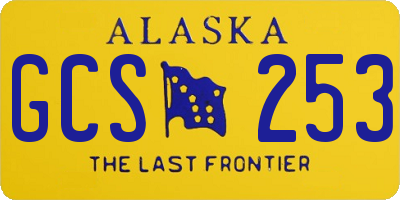 AK license plate GCS253