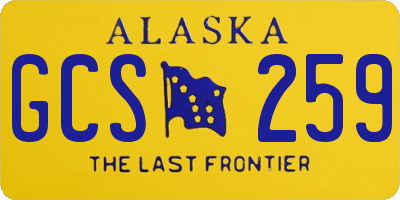 AK license plate GCS259