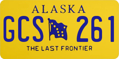 AK license plate GCS261