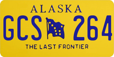 AK license plate GCS264