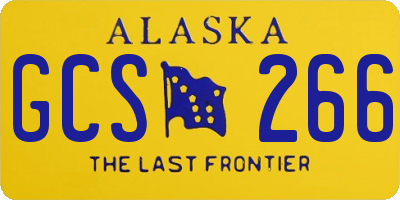 AK license plate GCS266