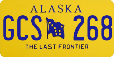 AK license plate GCS268