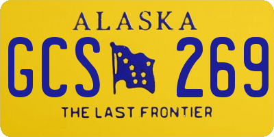 AK license plate GCS269