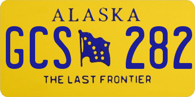AK license plate GCS282