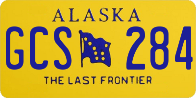 AK license plate GCS284