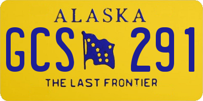 AK license plate GCS291