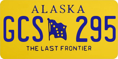 AK license plate GCS295