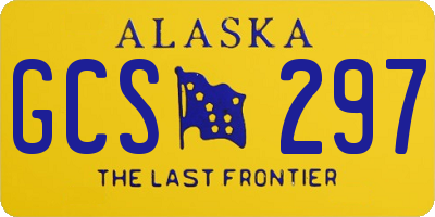 AK license plate GCS297