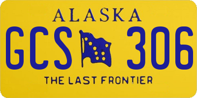 AK license plate GCS306