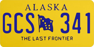 AK license plate GCS341