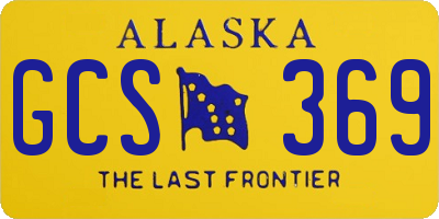AK license plate GCS369