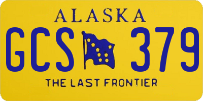 AK license plate GCS379