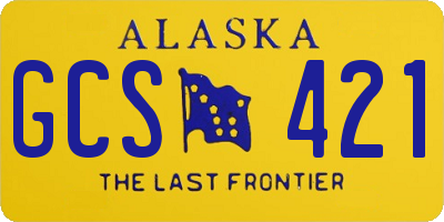 AK license plate GCS421