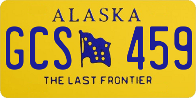 AK license plate GCS459