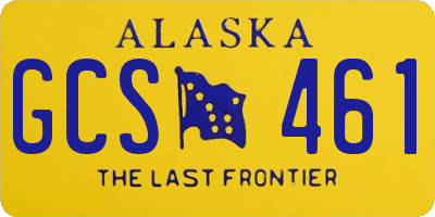 AK license plate GCS461