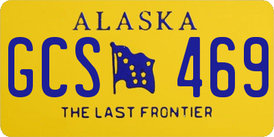 AK license plate GCS469