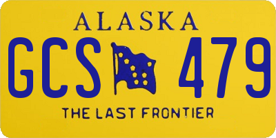 AK license plate GCS479