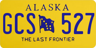 AK license plate GCS527