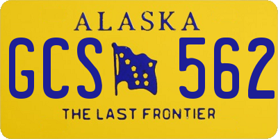 AK license plate GCS562