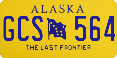 AK license plate GCS564