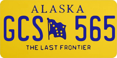 AK license plate GCS565