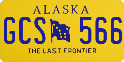 AK license plate GCS566