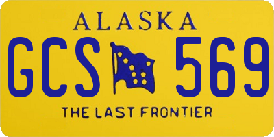 AK license plate GCS569