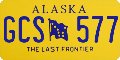 AK license plate GCS577