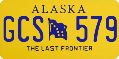 AK license plate GCS579