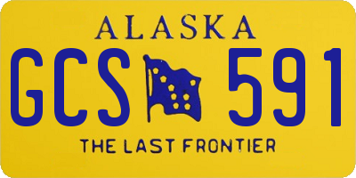 AK license plate GCS591