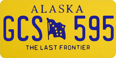 AK license plate GCS595