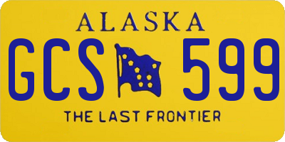 AK license plate GCS599