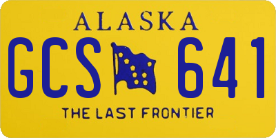 AK license plate GCS641