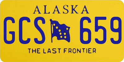 AK license plate GCS659