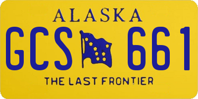 AK license plate GCS661