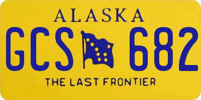 AK license plate GCS682