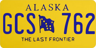 AK license plate GCS762