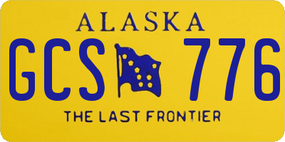 AK license plate GCS776