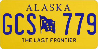 AK license plate GCS779