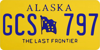 AK license plate GCS797