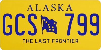 AK license plate GCS799