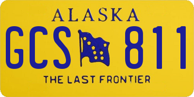 AK license plate GCS811