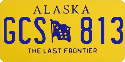 AK license plate GCS813