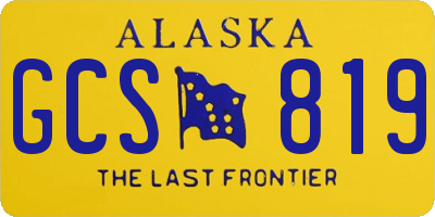 AK license plate GCS819