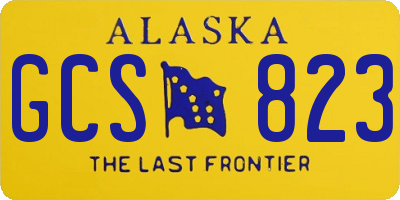 AK license plate GCS823