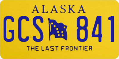 AK license plate GCS841